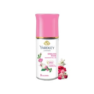 Yardley London English Rose Underarm Deodorant Roll On | With Licorirce Extract & Floral Extracts