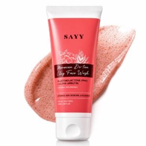 SAYY Moroccan De-Tan Clay Face Wash, Tan Removal, Deep Cleansing and Skin