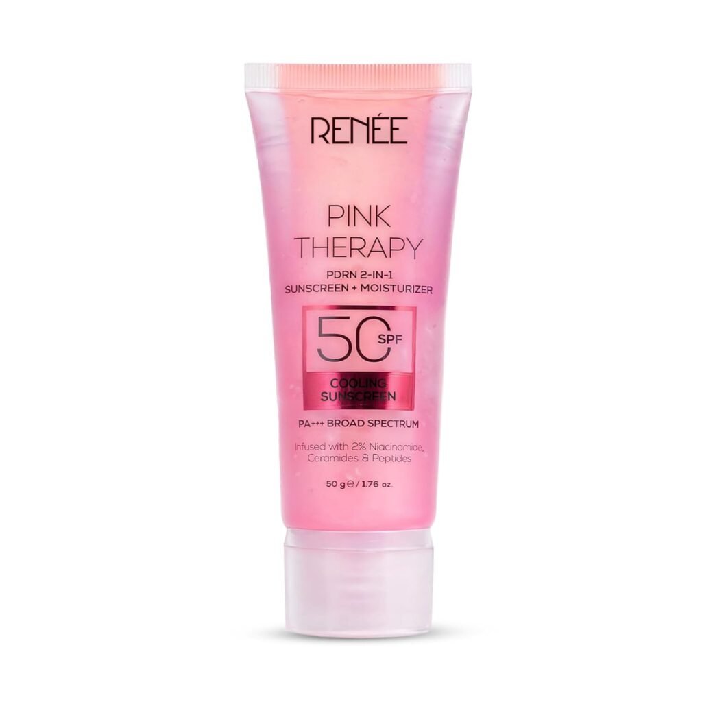 RENEE Pink Therapy PDRN 2-in-1 Sunscreen + Moisturizer SPF 50 PA+++ | In-Vivo Tested