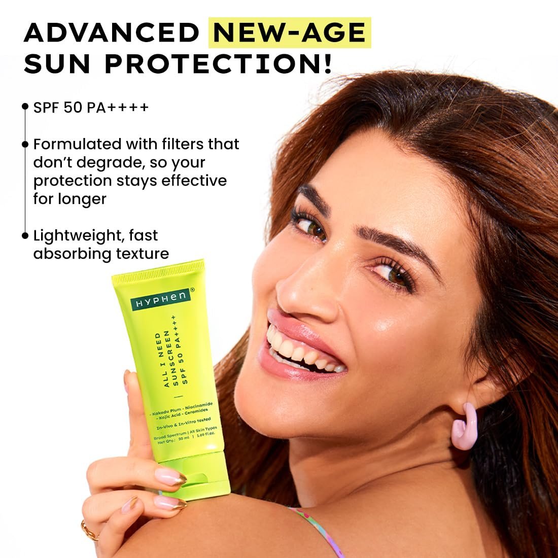 Hyphen All I Need Sunscreen SPF 50 PA++++ | With New-Gen UV Filters - Image 2