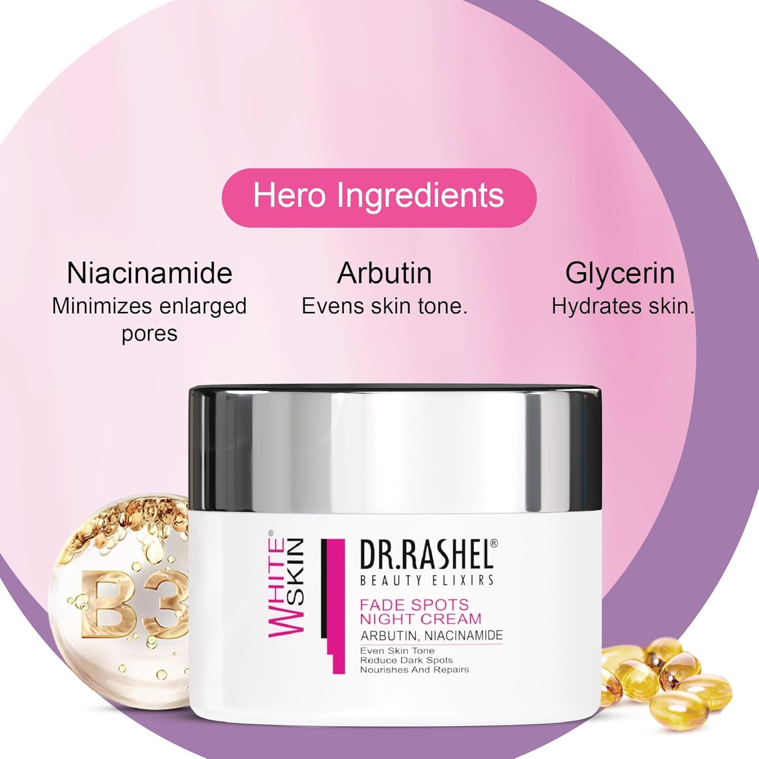 White Skin Face Night Cream For Women and Men (50 g) | All Skin Types - Image 4