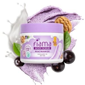 Fiama De Tan Body Scrub 200g, 1% Niacinamide + 1% Salicylic Acid, Chemical + Physical Exfoliation, 13%