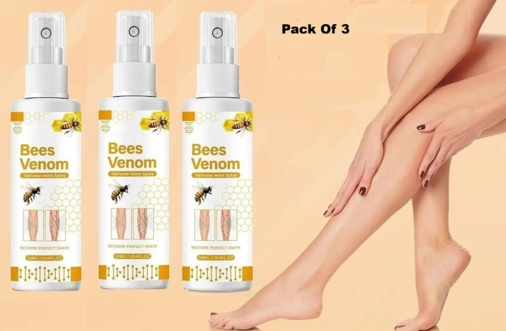 Bees Venom Spray Natural Relief For Varicose Veins & Spider Veins (Pack Of 3)_zankhi