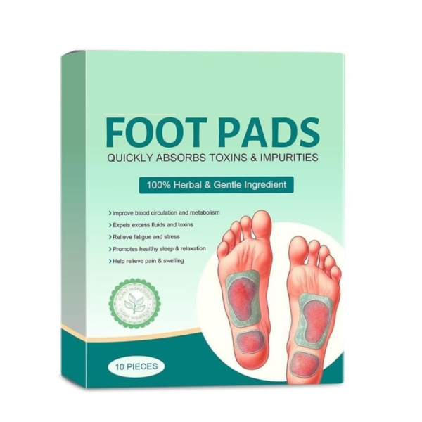 Herbal And Gentle Ingredient Detox Foot Pads (Pack Of 1) (2 Pcs)